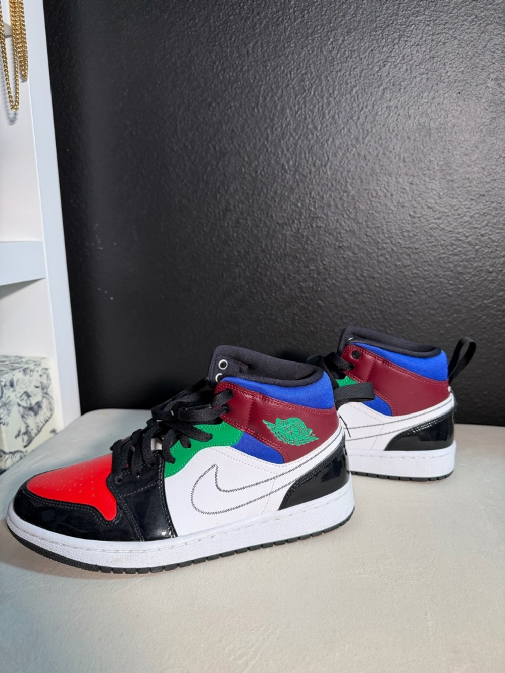 Nike Air Jordan 1 Mid Multi-Color Sneakers